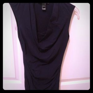 Midi navy dress